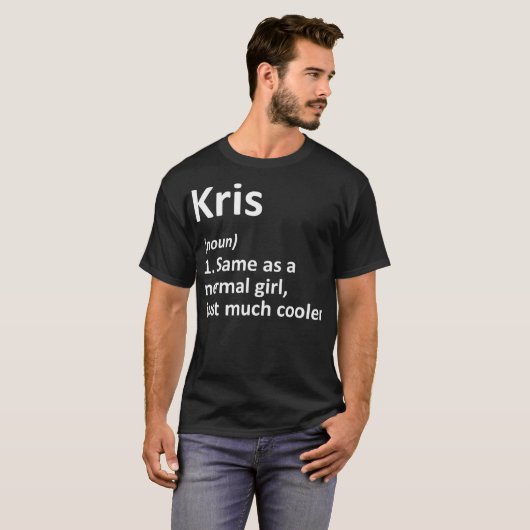 KRIS Definition Personalisiert Name Funny Birthday T-Shirt (Vorne ganz)