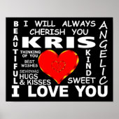 Kris I Liebe You Poster (Vorne)