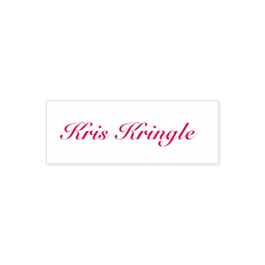 Kris Kringle Imitats Signature for Christmas Permastempel (Design)