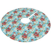 KRIS KRINGLE & KARDINAL BIRDHOUSE, NIEDLICHE WEIHN POLYESTER WEIHNACHTSBAUMDECKE (Schrägansicht)