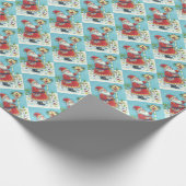 KRIS KRINGLE & KARDINAL BIRDHOUSE WRAPPING PAPIER GESCHENKPAPIER (Ecke)