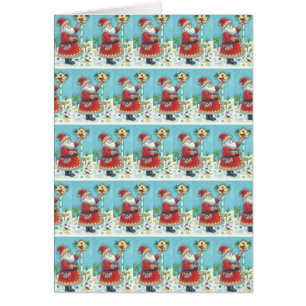 KRIS KRINGLE & KARDINAL CHRISTMAS GREETCARD B