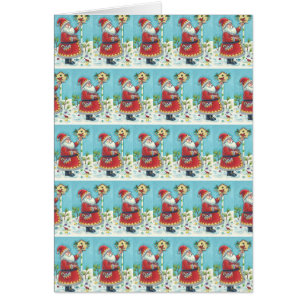 KRIS KRINGLE & KARDINAL CHRISTMAS GREETCARD B