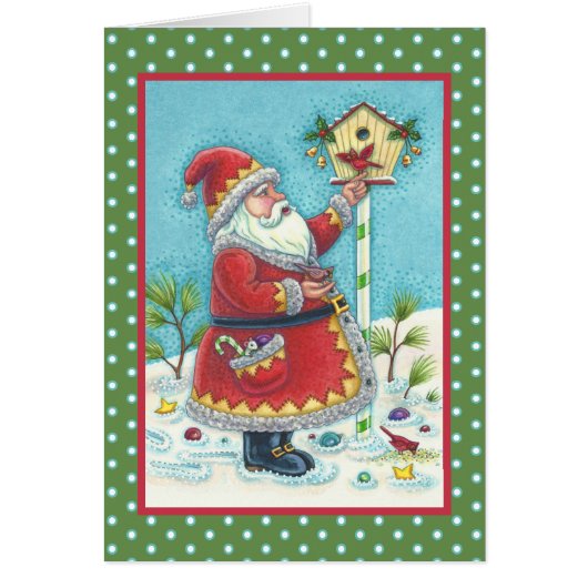KRIS KRINGLE & KARDINAL CHRISTMAS GREETCARD V (Vorne)