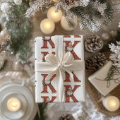 Kris Kringle Letter K Christmas Geschenkpapier