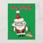 Kris Kringle Postkarte (Vorderseite)