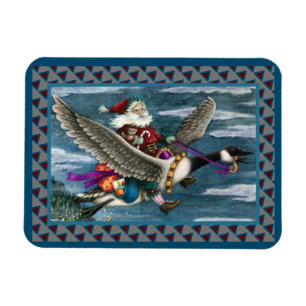 KRIS KRINGLE UND TOYS AUF KANADISCHEN GOOSE CHRIST MAGNET