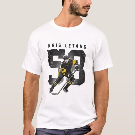 Kris letang number retro T-Shirt (Vorderseite)