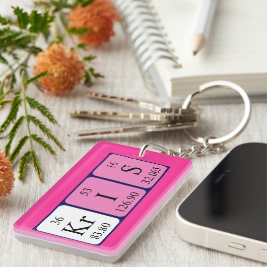 Kris Periodenschlüsselring Schlüsselanhänger (Vorderseite rechts)