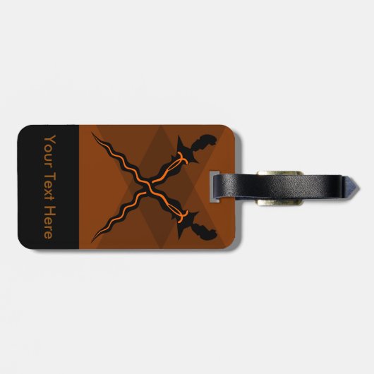 Kris Waffe Gepäckanhänger (Rückseite horizontal)