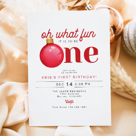 KRIS, was Spaß macht, ein 1. Geburtstag zu sein Einladung