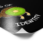 Krise bei der Identifizierung von Kiwi-Vogelfrücht Fotodruck (Ecke)