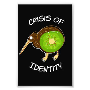 Krise bei der Identifizierung von Kiwi-Vogelfrücht Fotodruck