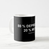 Krise/Meme - Schwarz-/weißeTasse Kaffeetasse (Vorderseite Links)