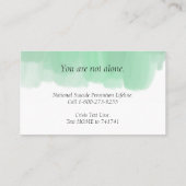 Krisenhilfskarten Visitenkarte (Rückseite)