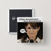 Krisenmanagement: Palin Verwaltung Button (Vorne & Hinten)