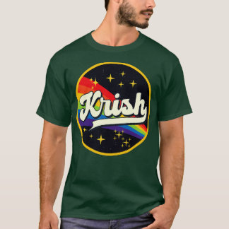 Krish Regenbogen im Weltraum im Vintage-Stil T-Shirt