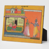 Krishna arriving at Radha's House, Illustration Fotoplatte (Seite)
