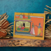 Krishna arriving at Radha's House, Illustration Fotoplatte (Seite)