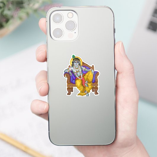 Krishna-Aufkleber Aufkleber (Telefon)