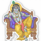 Krishna-Aufkleber Aufkleber (Vorderseite)