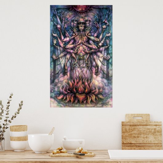 Krishna Corpse Poster (Küche)