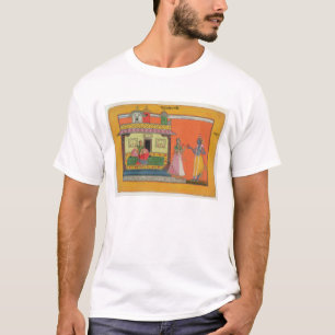 Krishna, das in Radhas Haus, Illustration Franc T-Shirt