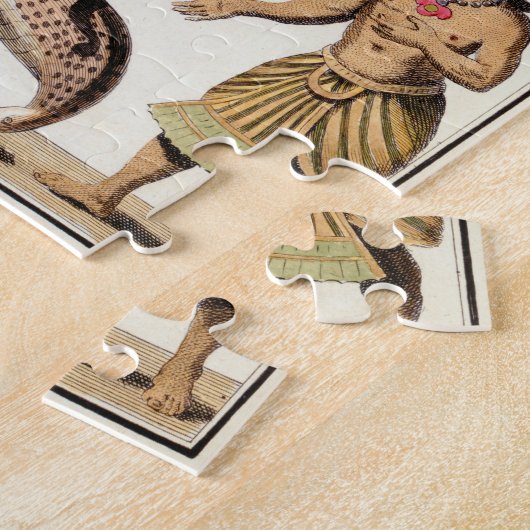 Krishna drückte durch die Kaliya Schlange, von Puzzle (Seite)