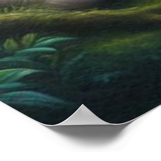 Krishna Flute unter Kadamba Tree Poster (Ecke)