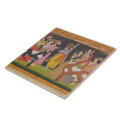 Krishna Hebeberg Govardhana aus dem 'Bhagav Fliese (Seite)