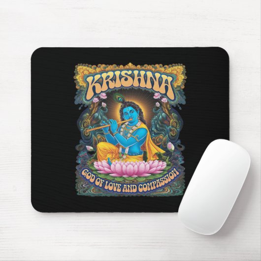 Krishna Hinduismus Mousepad (Mit Mouse)