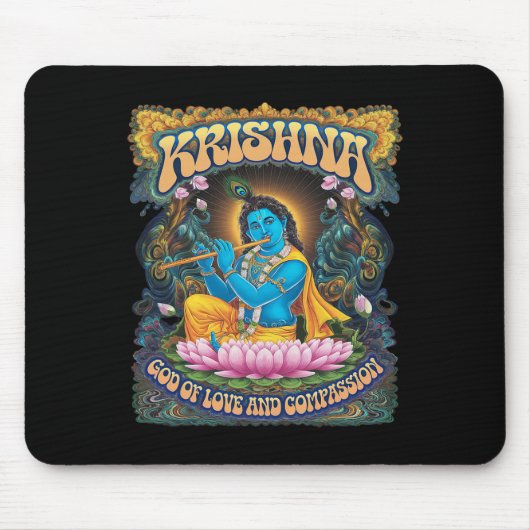 Krishna Hinduismus Mousepad (Vorne)