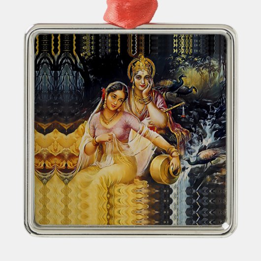 KRISHNA - Hintere Gottheit - Ornament Aus Metall (Vorne)