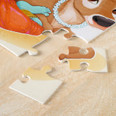 Krishna indischer Gott, der Flötenillustration Puzzle (Seite)