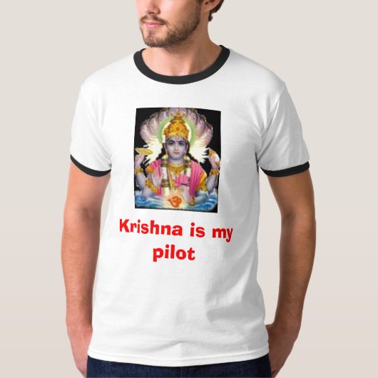 Krishna ist mein Pilot T-Shirt (Vorderseite)