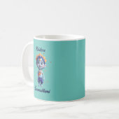 Krishna Janmashtami blaue Tasse (Vorderseite Links)