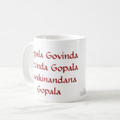 Krishna Kaffeetasse (Vorderseite Links)