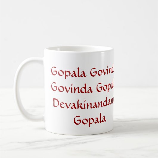 Krishna Kaffeetasse (Links)
