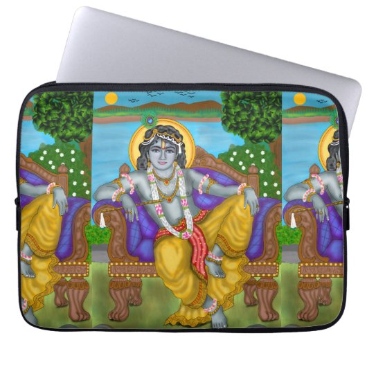 Krishna Laptop Hülle Laptopschutzhülle (Vorderseite)