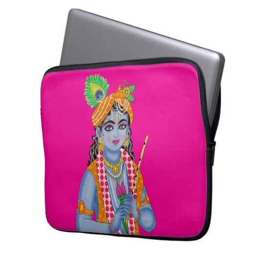 Krishna  laptopschutzhülle (Vorderseite Links)
