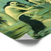 Krishna Leela von Raja Ravi Varma Poster (Ecke)