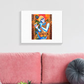 KRISHNA MIT DEM FLUT LEINWANDDRUCK (Insitu (Wohnzimmer))