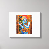 KRISHNA MIT DEM FLUT LEINWANDDRUCK (Vorderseite)