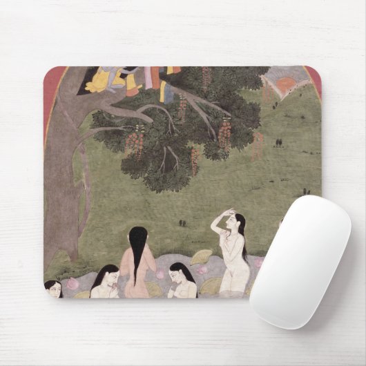 Krishna mit der Kleidung der Kuh-Mädchen, Mousepad (Mit Mouse)