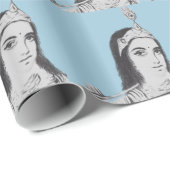 Krishna mit Flöte Geschenkpapier (Rolleneckpunkt)