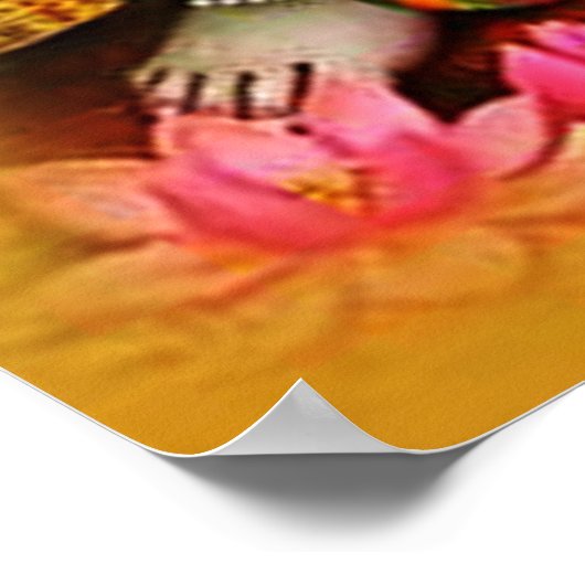 Krishna mit Radha Poster (Ecke)