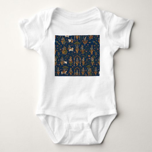 Krishna-Muster Baby Strampler (Vorderseite)