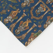 Krishna-Muster Fleecedecke (Ecke)