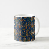 Krishna-Muster Kaffeetasse (VorderseiteRechts)