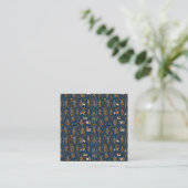 Krishna-Muster Quadratische Visitenkarte (Stehend Vorderseite)